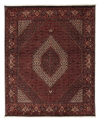 Alfombra persa - Bidjar - 249 x 200 cm - rojo oscuro