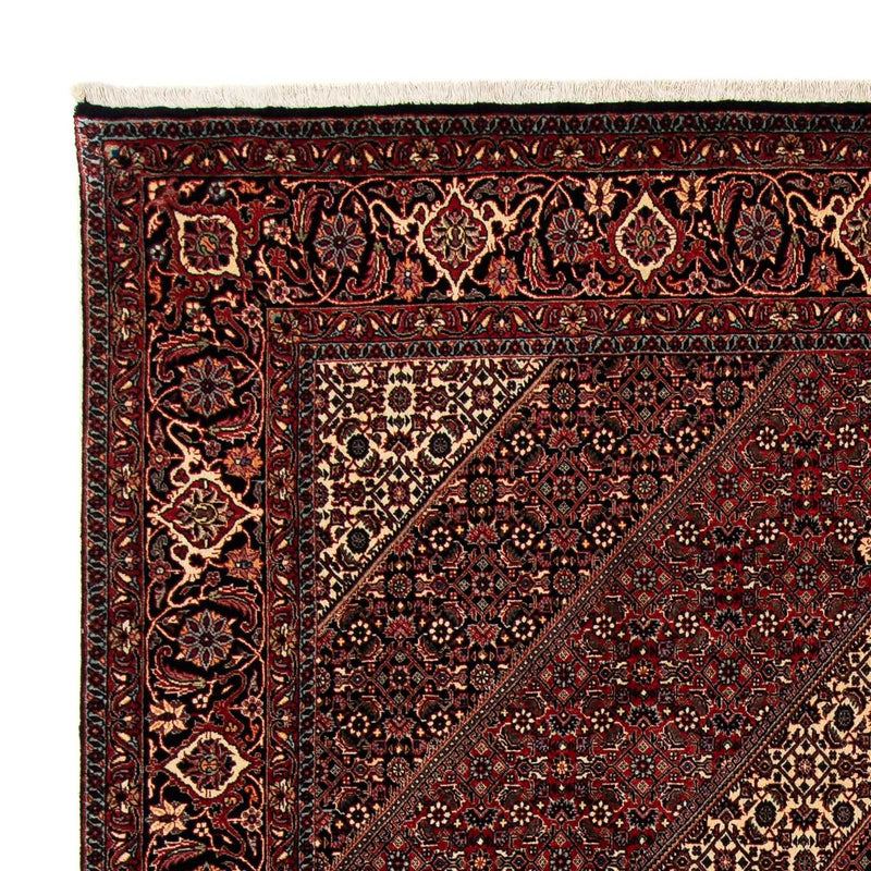 Alfombra persa - Bidjar - 249 x 200 cm - rojo oscuro