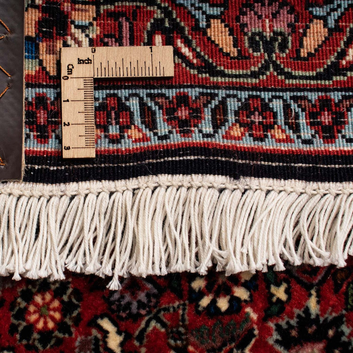 Alfombra persa - Bidjar - 249 x 200 cm - rojo oscuro