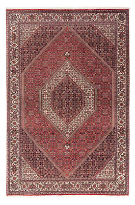 Alfombra persa - Bidjar - 254 x 171 cm - rojo oscuro
