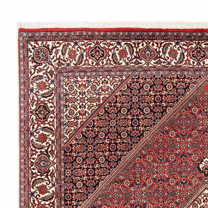 Alfombra persa - Bidjar - 254 x 171 cm - rojo oscuro