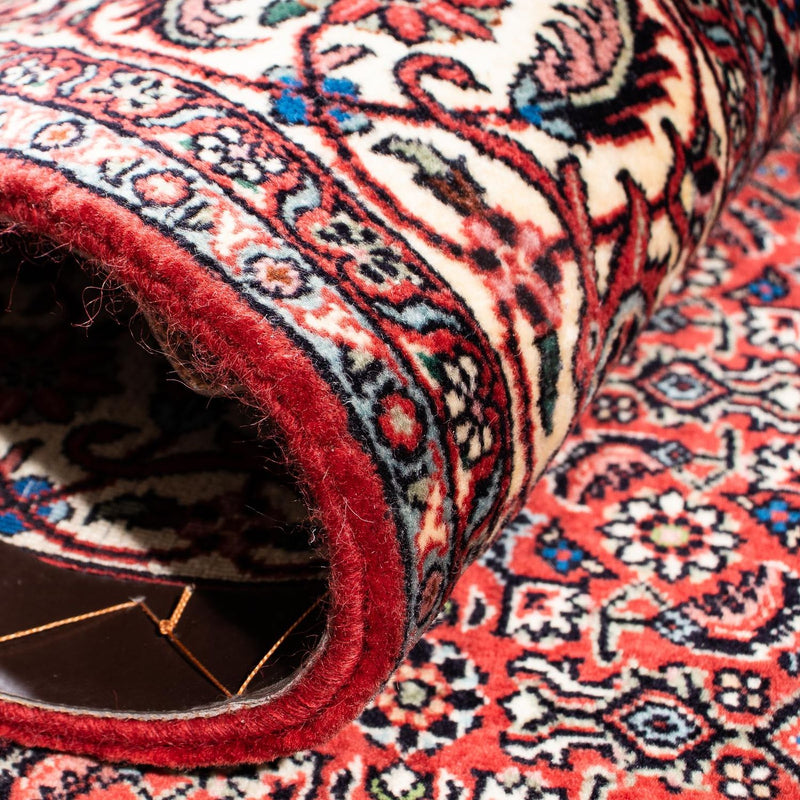 Alfombra persa - Bidjar - 254 x 171 cm - rojo oscuro