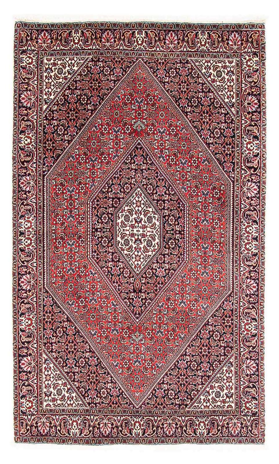Alfombra persa - Bidjar - 169 x 111 cm - rojo