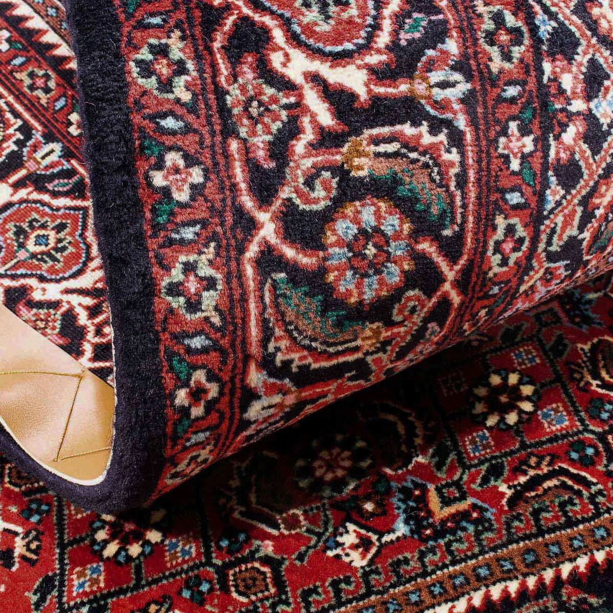 Alfombra persa - Bidjar - 169 x 111 cm - rojo