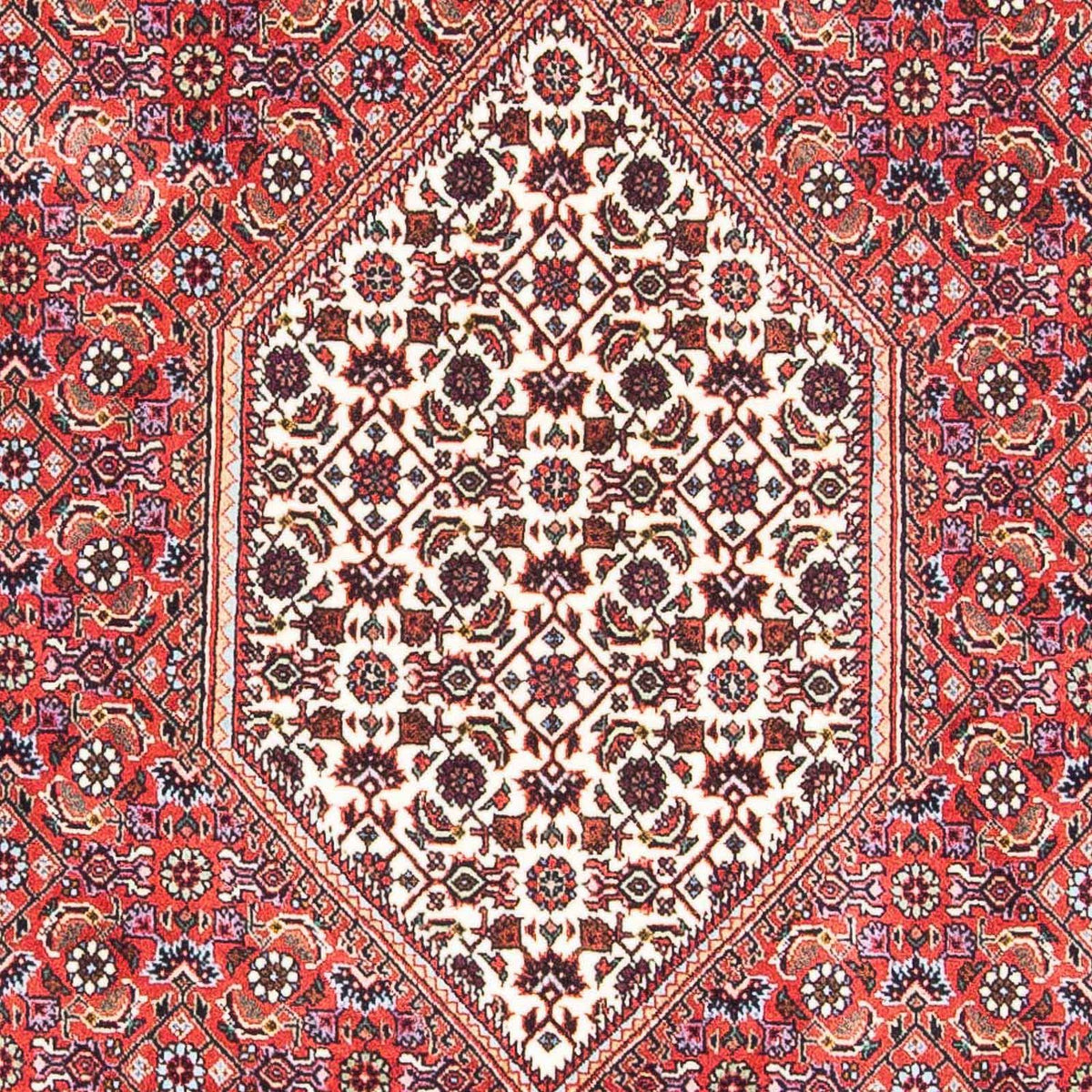 Alfombra persa - Bidjar - 178 x 110 cm - rojo