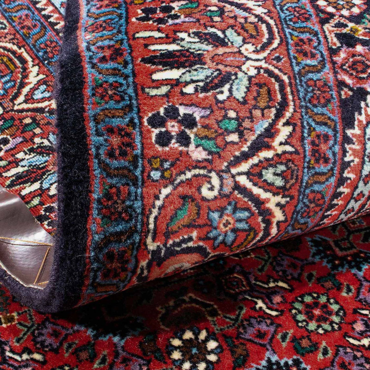 Alfombra persa - Bidjar - 178 x 110 cm - rojo