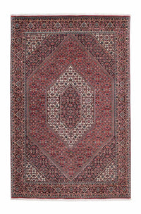 Alfombra persa - Bidjar - 206 x 132 cm - rojo claro