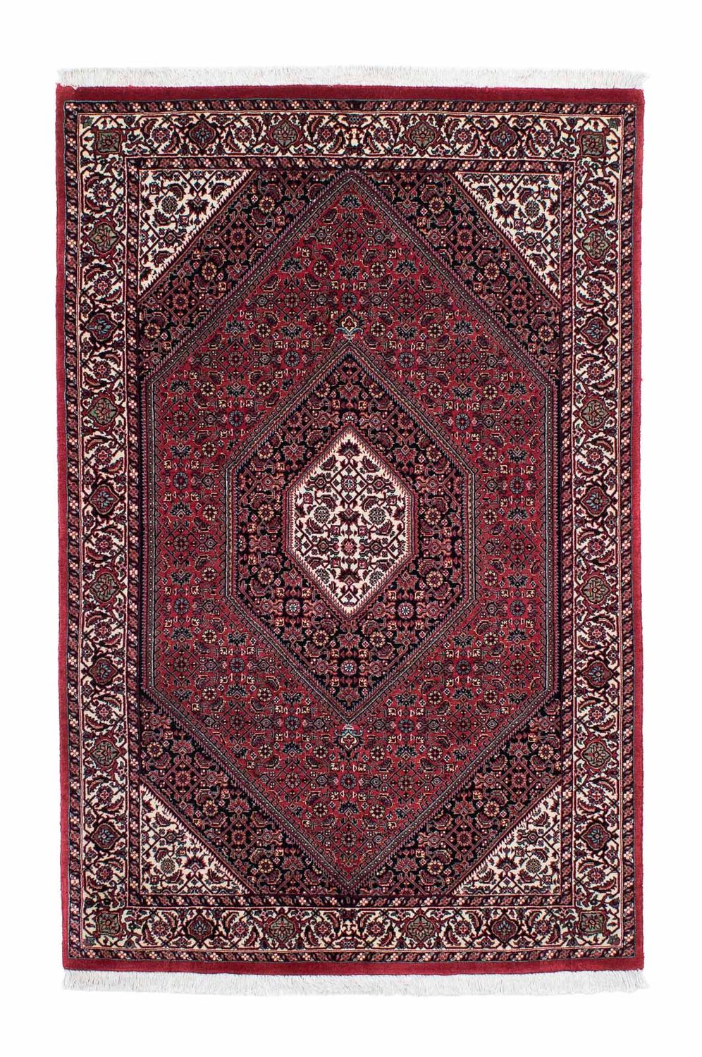 Alfombra persa - Bidjar - 204 x 132 cm - rojo