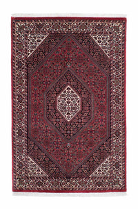 Alfombra persa - Bidjar - 204 x 132 cm - rojo