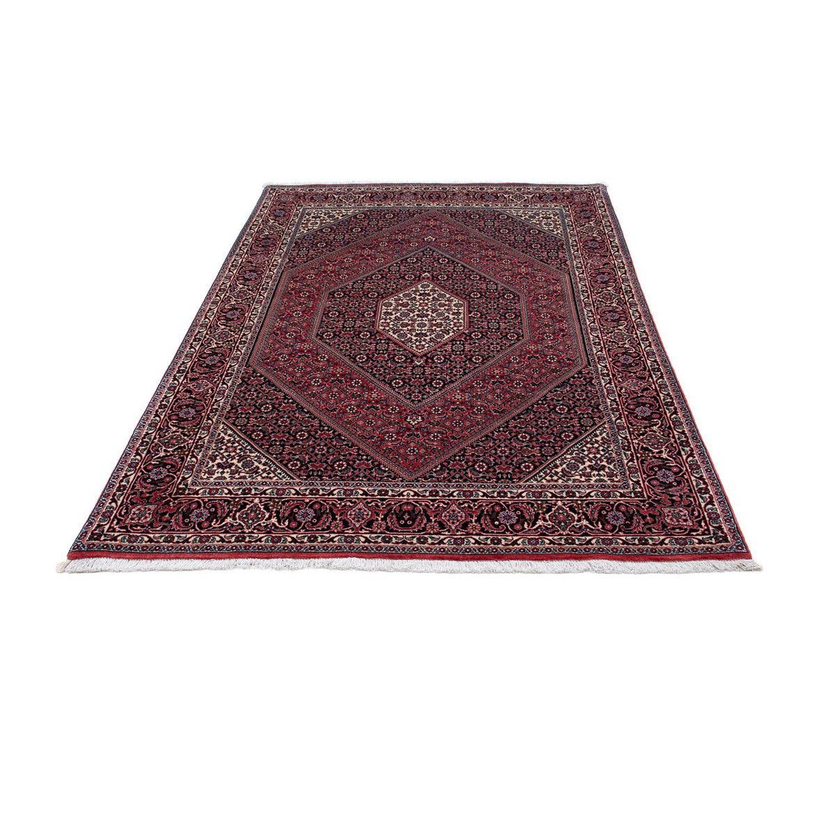 Alfombra persa - Bidjar - 204 x 132 cm - rojo