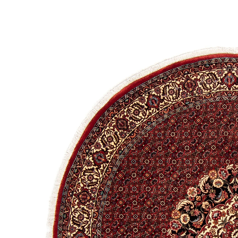 Alfombra persa - Bidjar redondo  - 205 x 205 cm - rojo oscuro