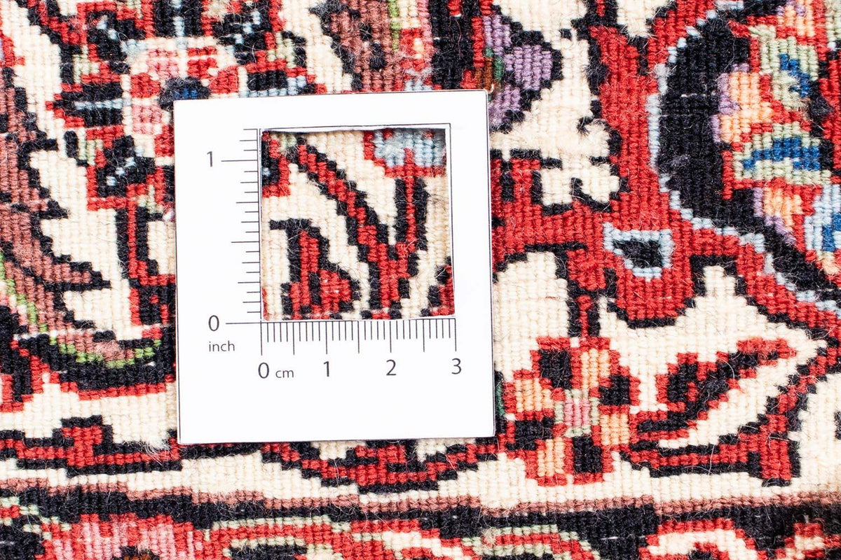 Alfombra persa - Bidjar redondo  - 205 x 205 cm - rojo oscuro