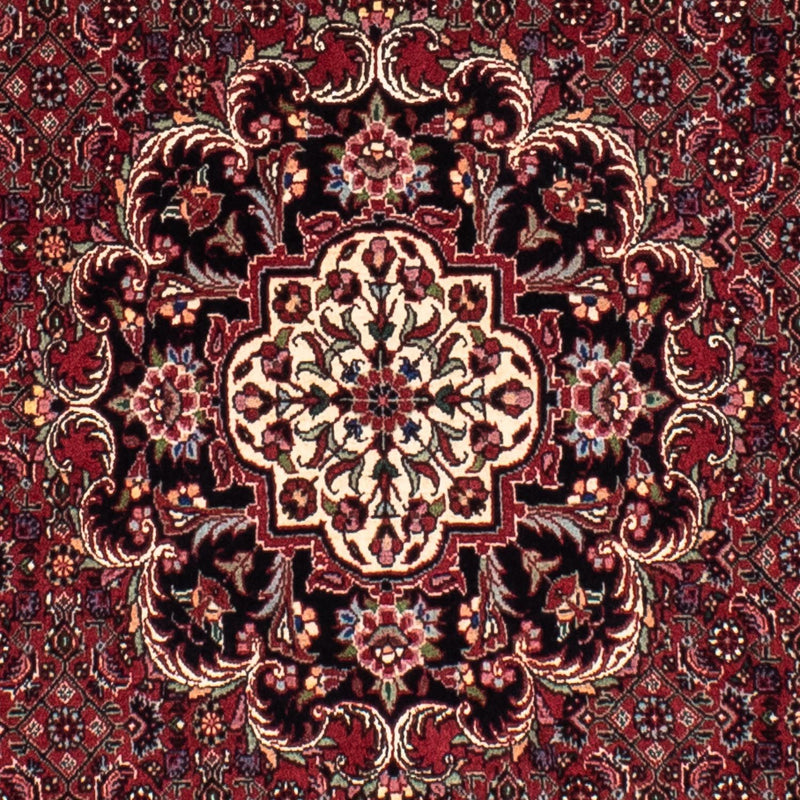 Alfombra persa - Bidjar redondo  - 154 x 154 cm - rojo oscuro