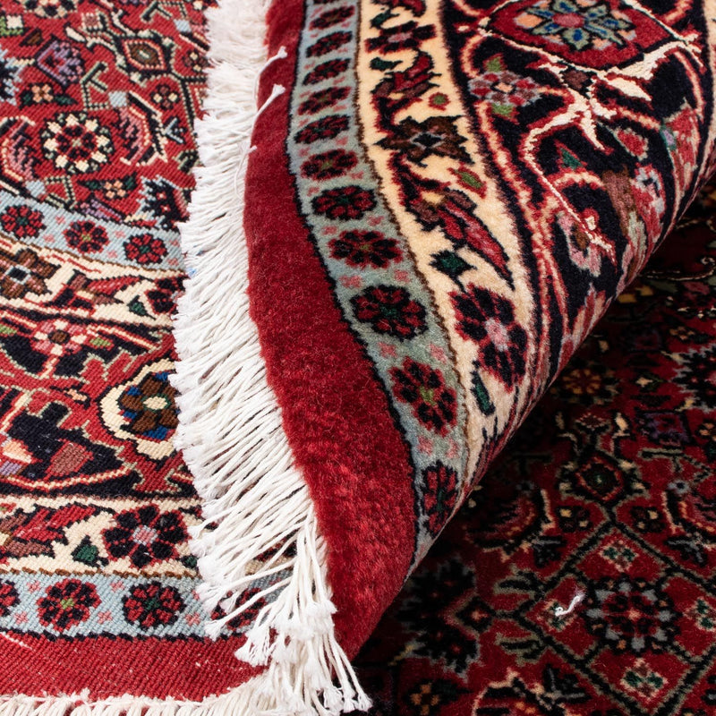 Alfombra persa - Bidjar redondo  - 154 x 154 cm - rojo oscuro
