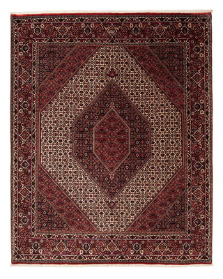 Alfombra persa - Bidjar - 245 x 202 cm - rojo oscuro