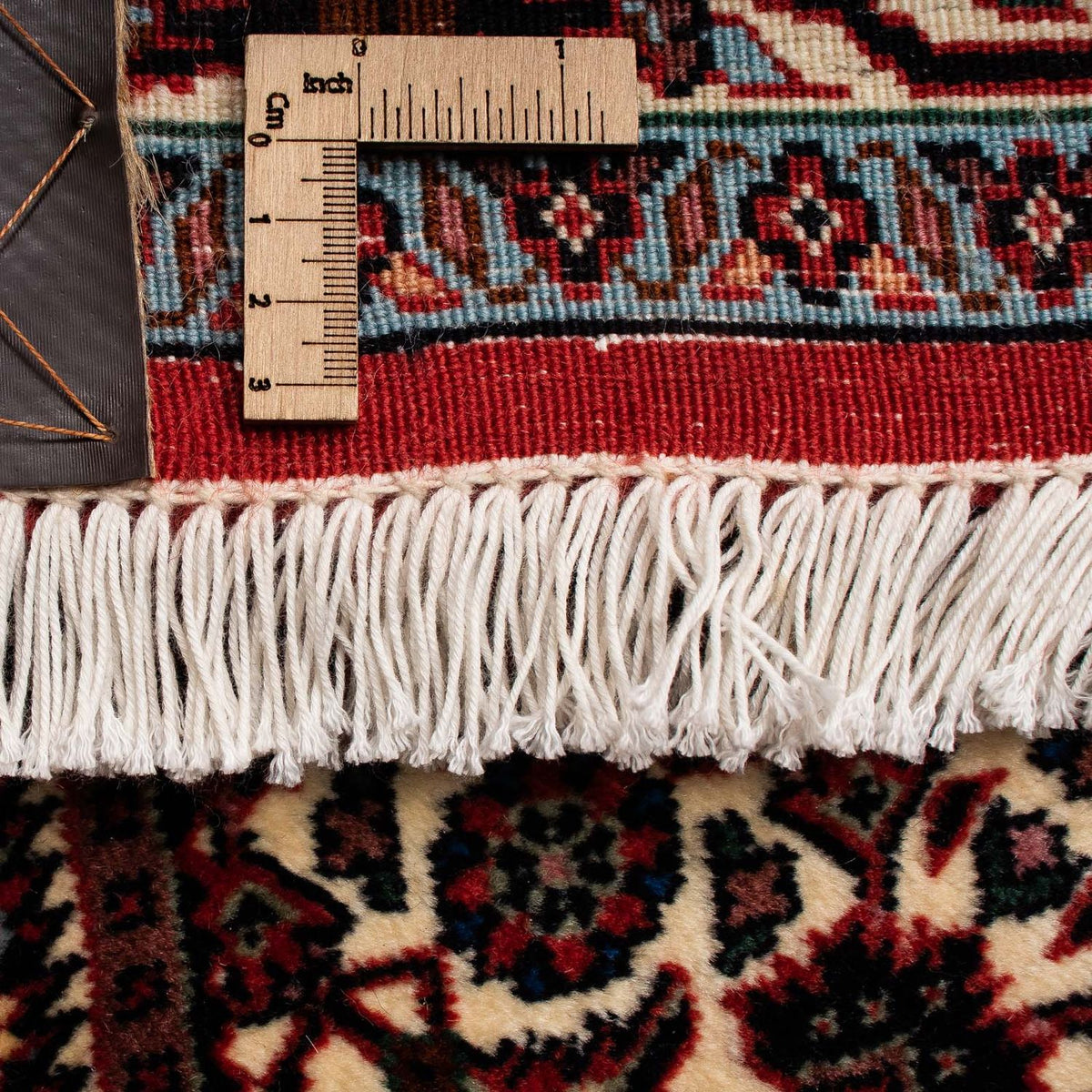 Alfombra persa - Bidjar - 245 x 202 cm - rojo oscuro