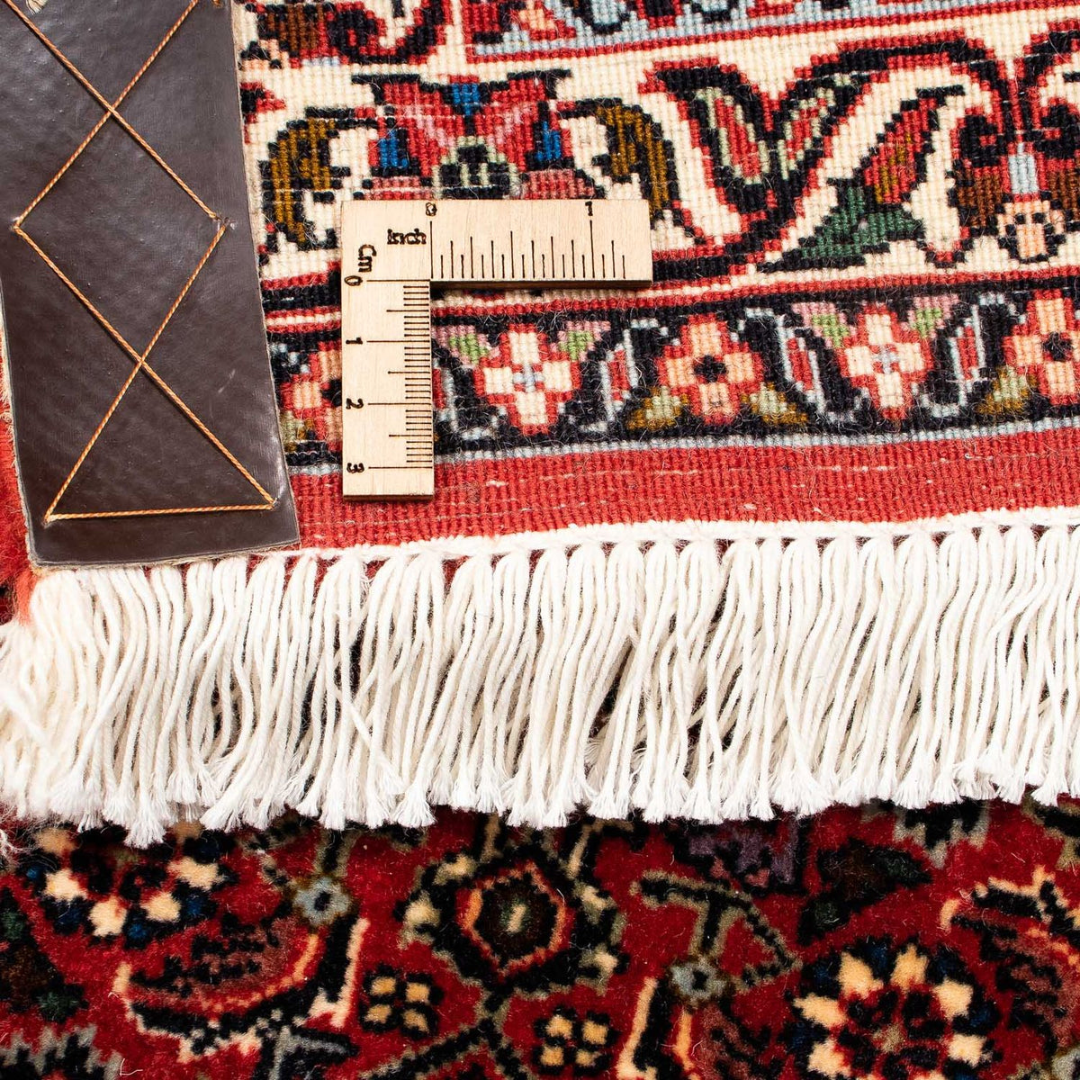 Alfombra persa - Bidjar - 256 x 202 cm - rojo oscuro