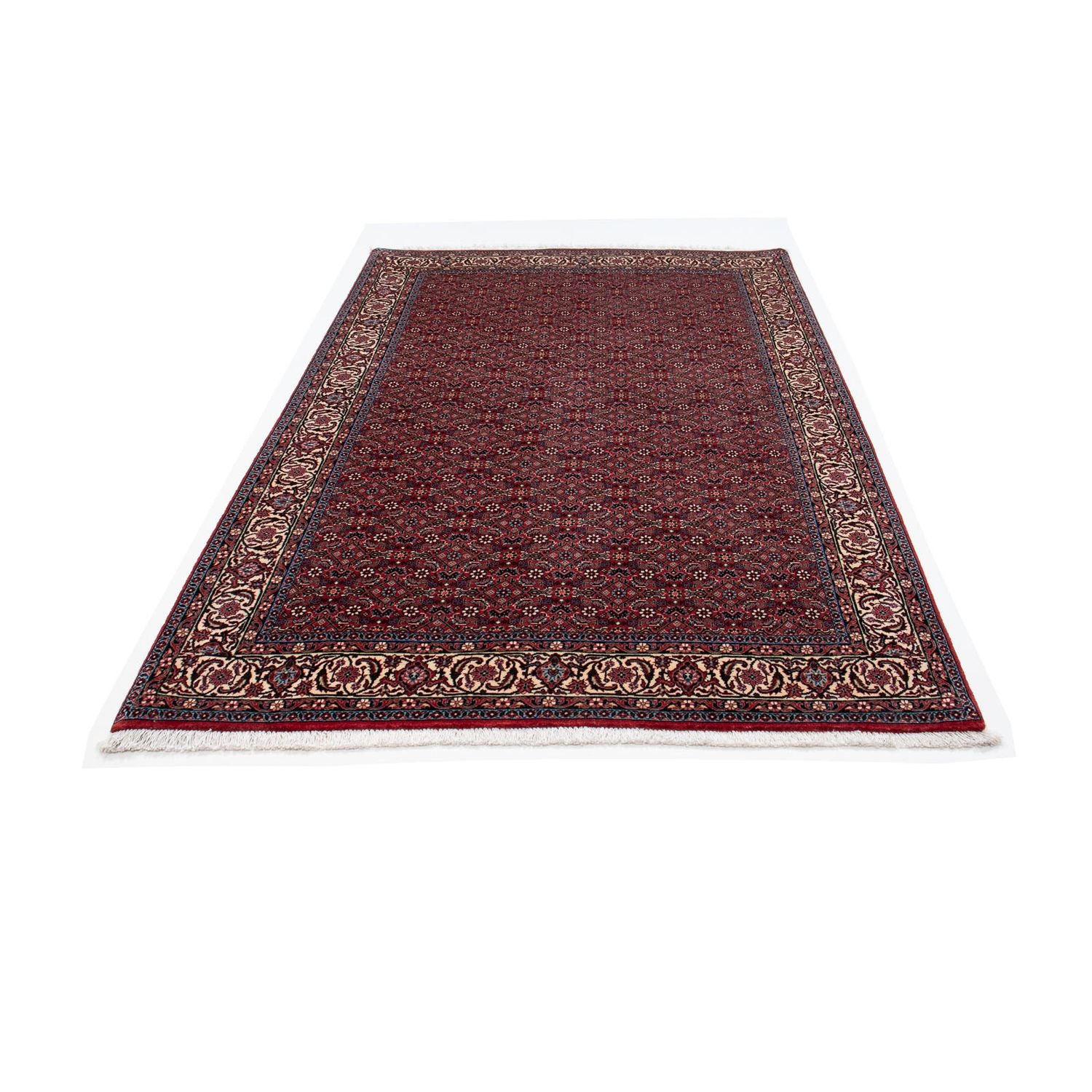 Alfombra persa - Bidjar - 221 x 143 cm - rojo