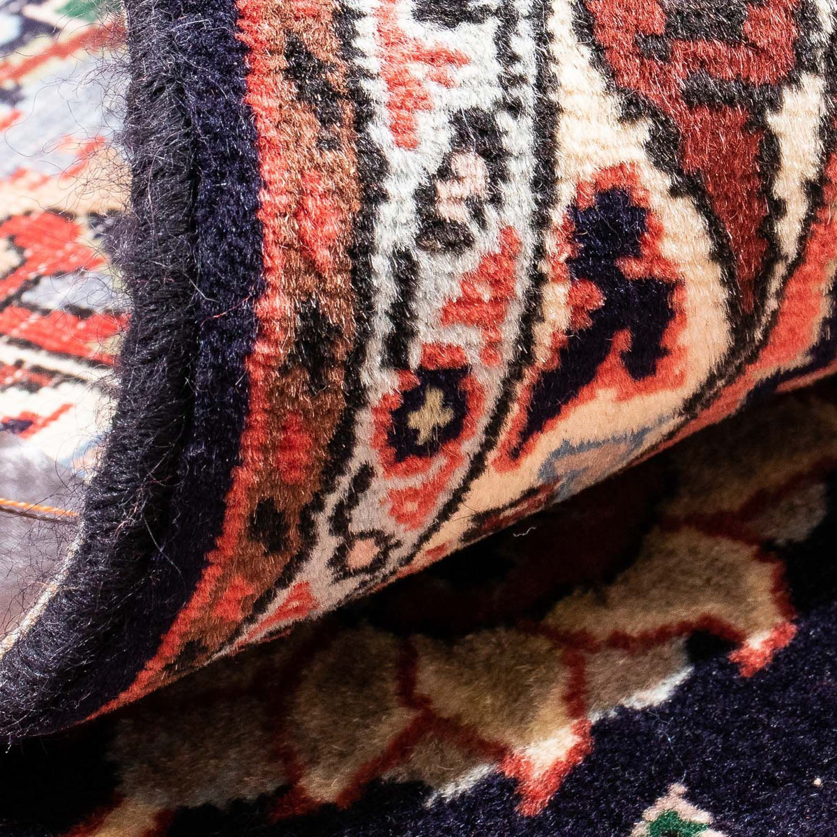 Alfombra persa - Bidjar - 248 x 150 cm - azul oscuro