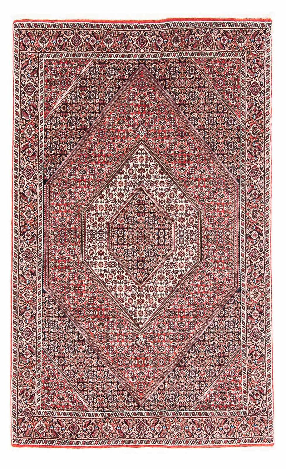 Alfombra persa - Bidjar - 182 x 111 cm - rojo