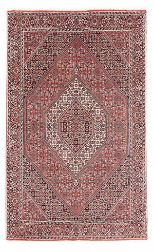 Alfombra persa - Bidjar - 182 x 111 cm - rojo