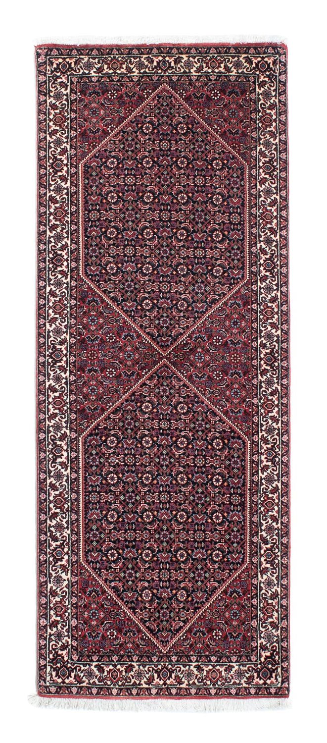 Alfombra de pasillo Alfombra persa - Bidjar - 190 x 73 cm - azul oscuro