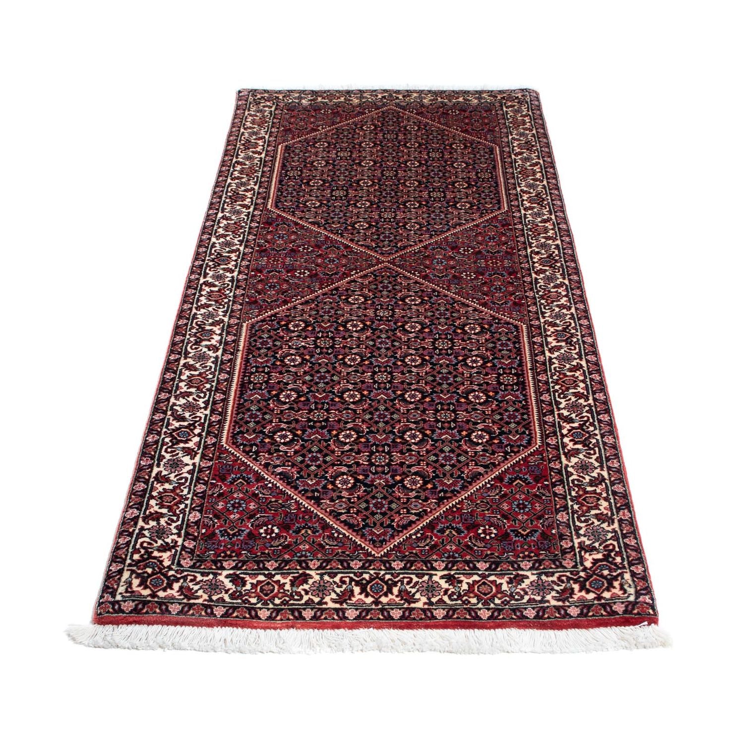 Alfombra de pasillo Alfombra persa - Bidjar - 190 x 73 cm - azul oscuro