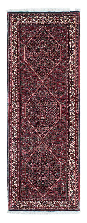Alfombra de pasillo Alfombra persa - Bidjar - 213 x 74 cm - azul oscuro