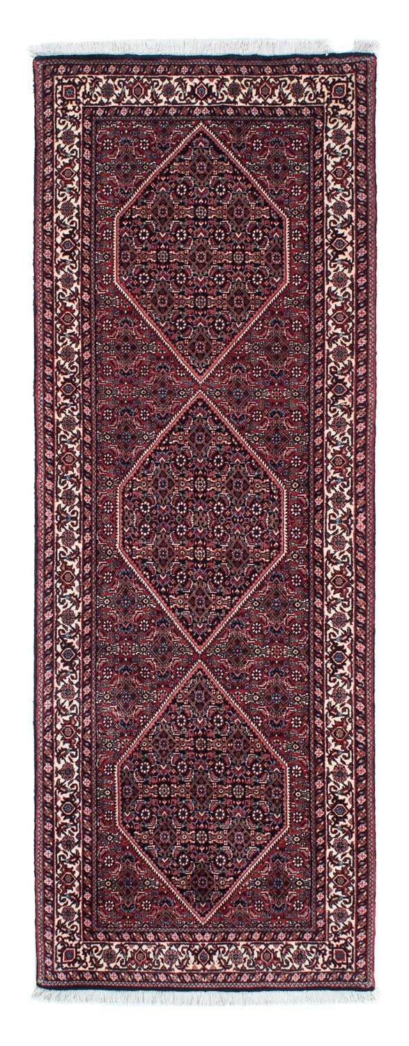 Alfombra de pasillo Alfombra persa - Bidjar - 213 x 74 cm - azul oscuro