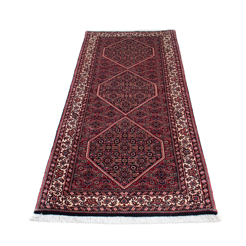 Alfombra de pasillo Alfombra persa - Bidjar - 213 x 74 cm - azul oscuro