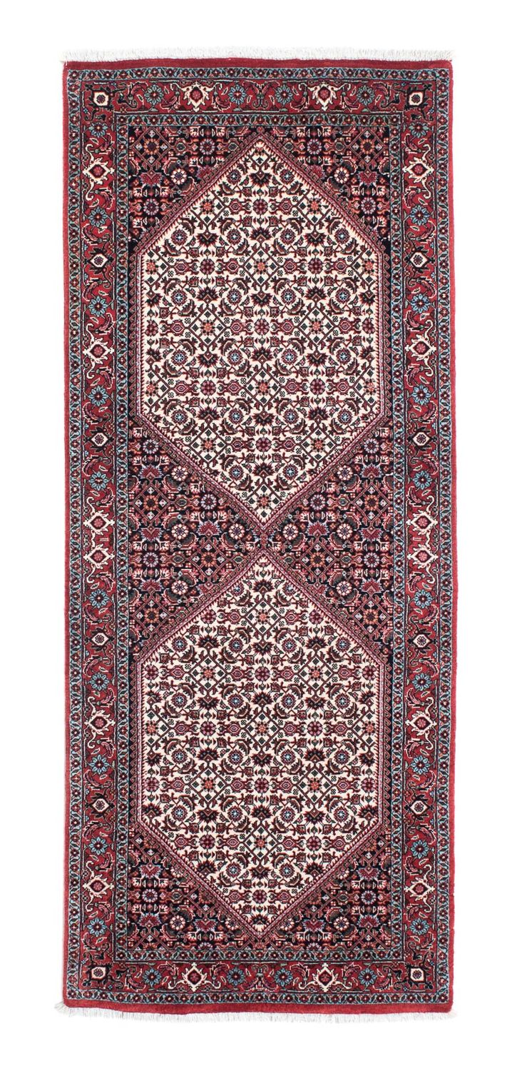 Alfombra de pasillo Alfombra persa - Bidjar - 194 x 73 cm - rojo