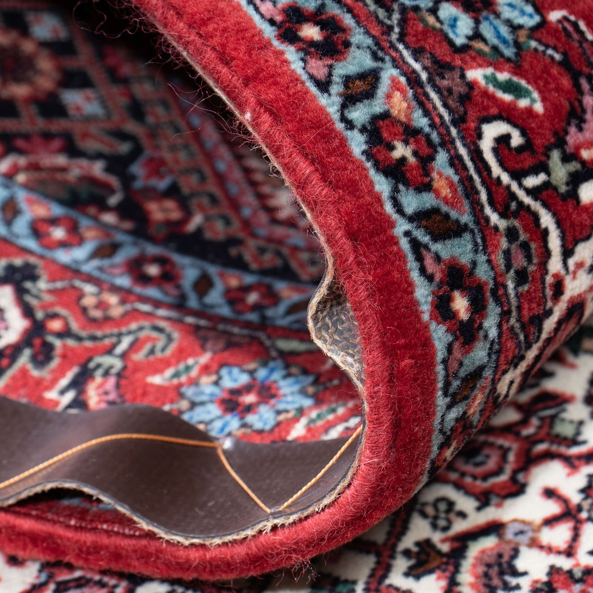 Alfombra de pasillo Alfombra persa - Bidjar - 194 x 73 cm - rojo