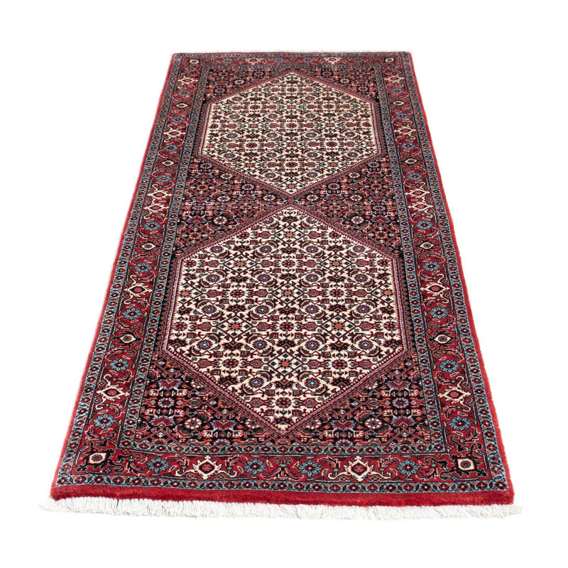Alfombra de pasillo Alfombra persa - Bidjar - 194 x 73 cm - rojo
