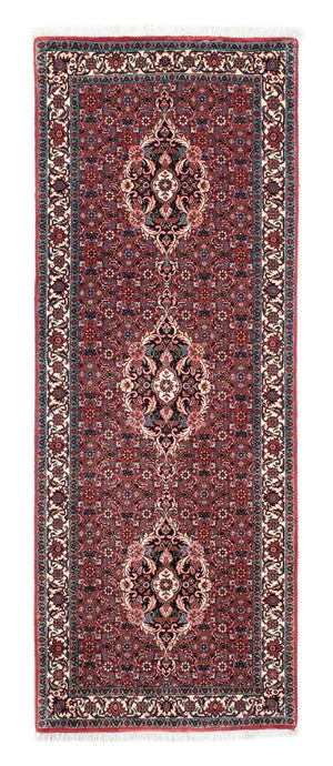 Alfombra de pasillo Alfombra persa - Bidjar - 200 x 73 cm - rojo