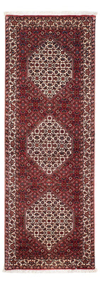Alfombra de pasillo Alfombra persa - Bidjar - 202 x 73 cm - rojo oscuro