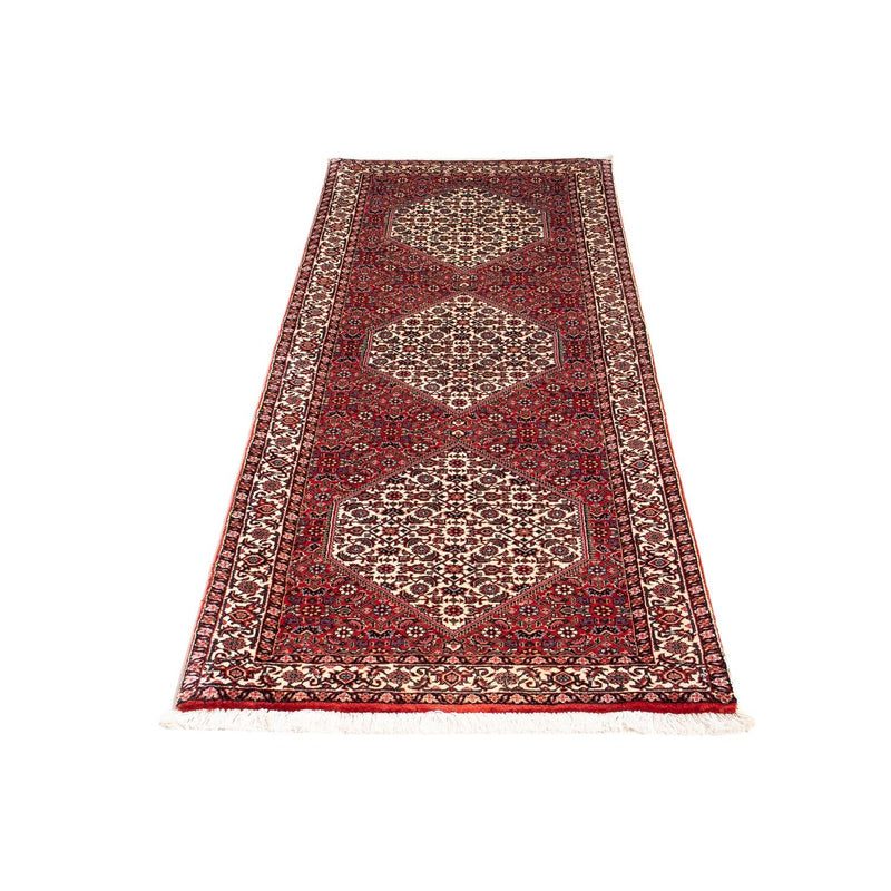 Alfombra de pasillo Alfombra persa - Bidjar - 202 x 73 cm - rojo oscuro