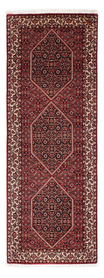 Alfombra de pasillo Alfombra persa - Bidjar - 203 x 73 cm - rojo oscuro
