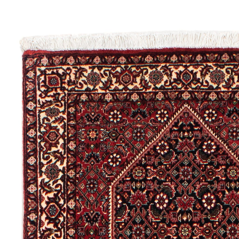 Alfombra de pasillo Alfombra persa - Bidjar - 203 x 73 cm - rojo oscuro