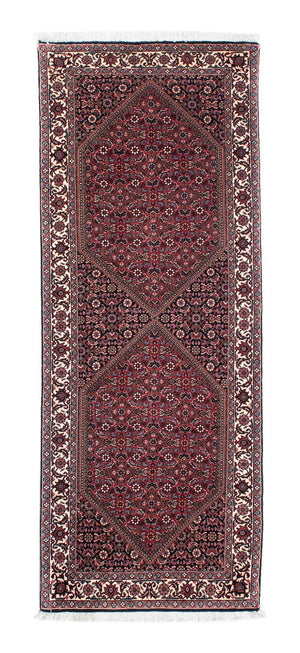 Alfombra de pasillo Alfombra persa - Bidjar - 200 x 75 cm - óxido