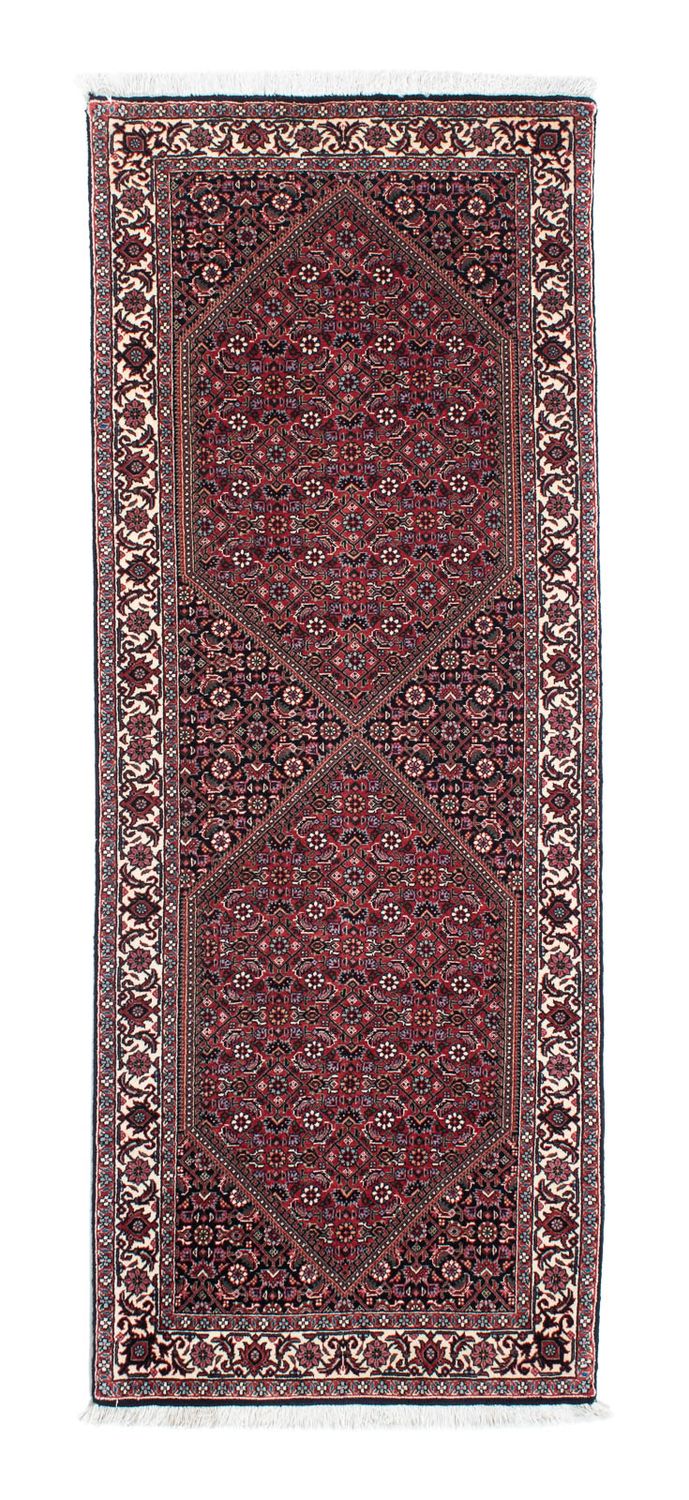 Alfombra de pasillo Alfombra persa - Bidjar - 200 x 75 cm - óxido