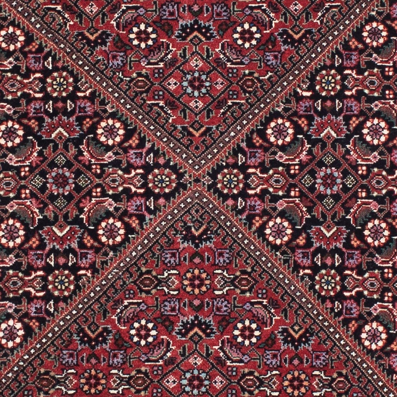 Alfombra de pasillo Alfombra persa - Bidjar - 200 x 75 cm - óxido