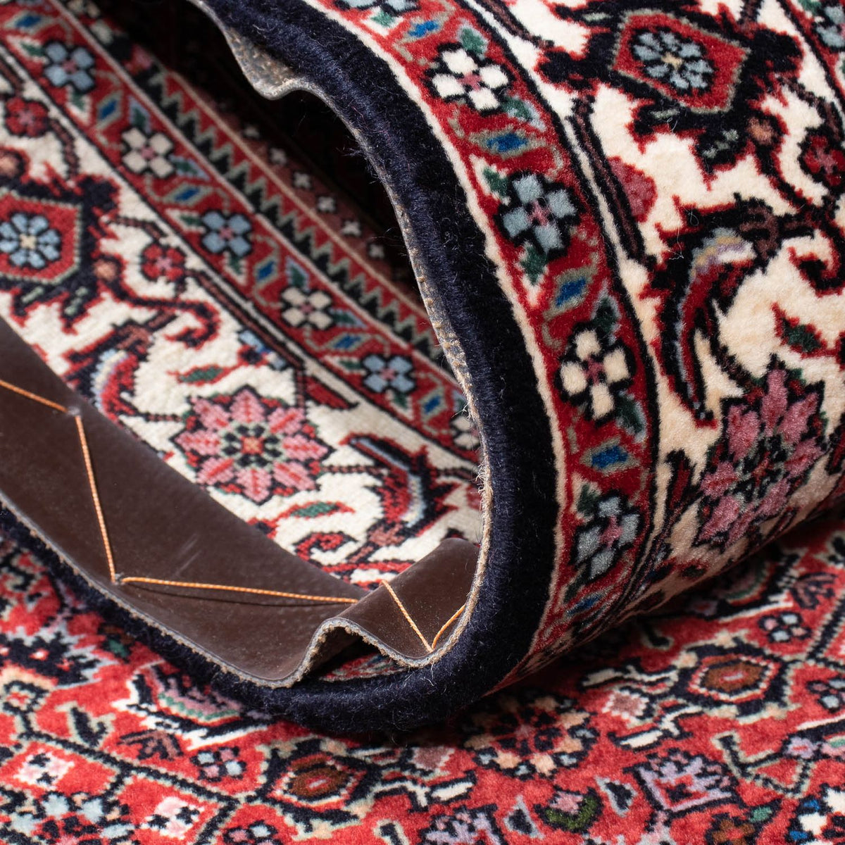 Alfombra de pasillo Alfombra persa - Bidjar - 200 x 75 cm - óxido