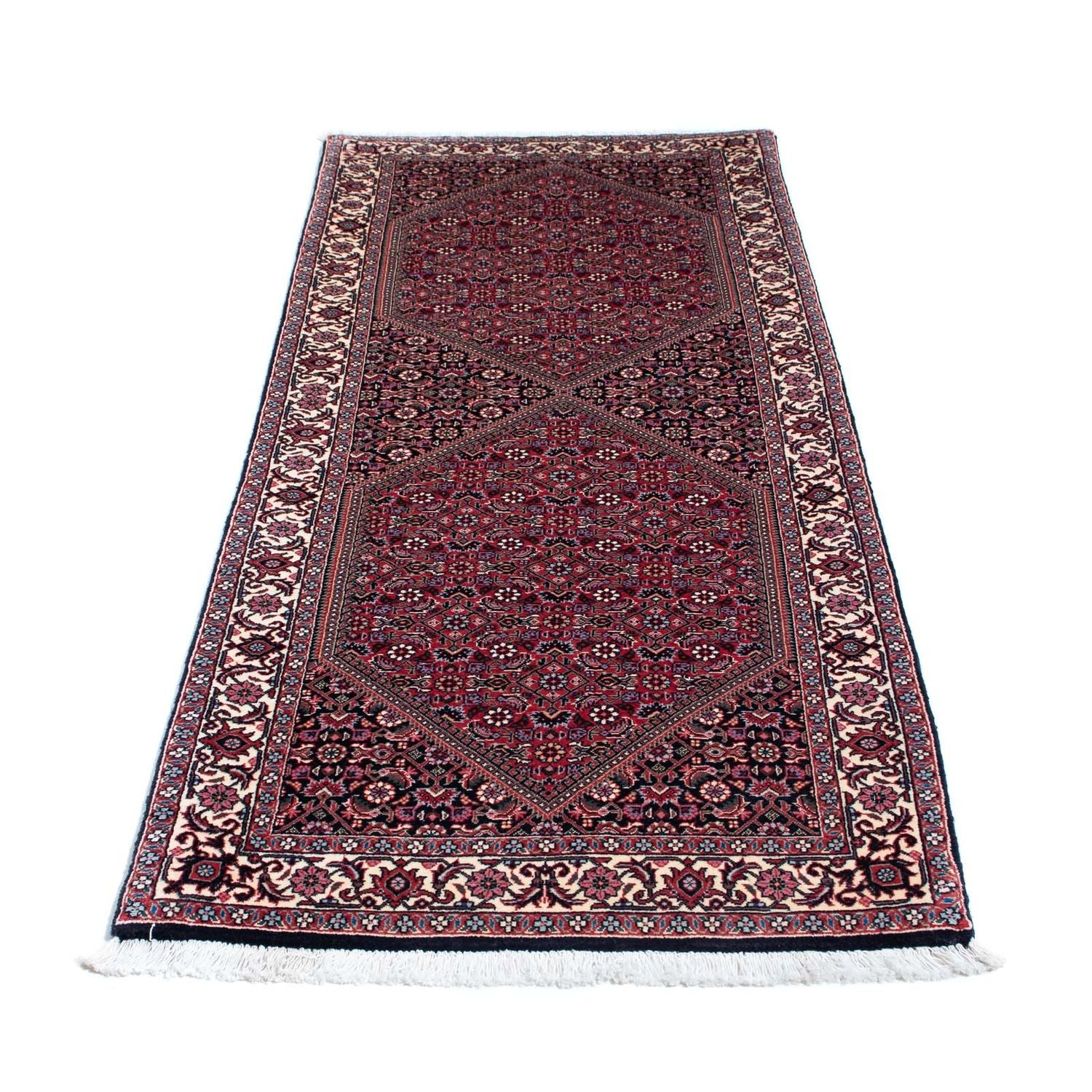 Alfombra de pasillo Alfombra persa - Bidjar - 200 x 75 cm - óxido