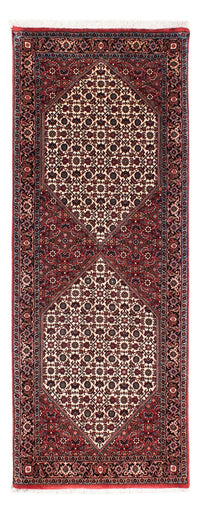 Alfombra de pasillo Alfombra persa - Bidjar - 188 x 73 cm - rojo
