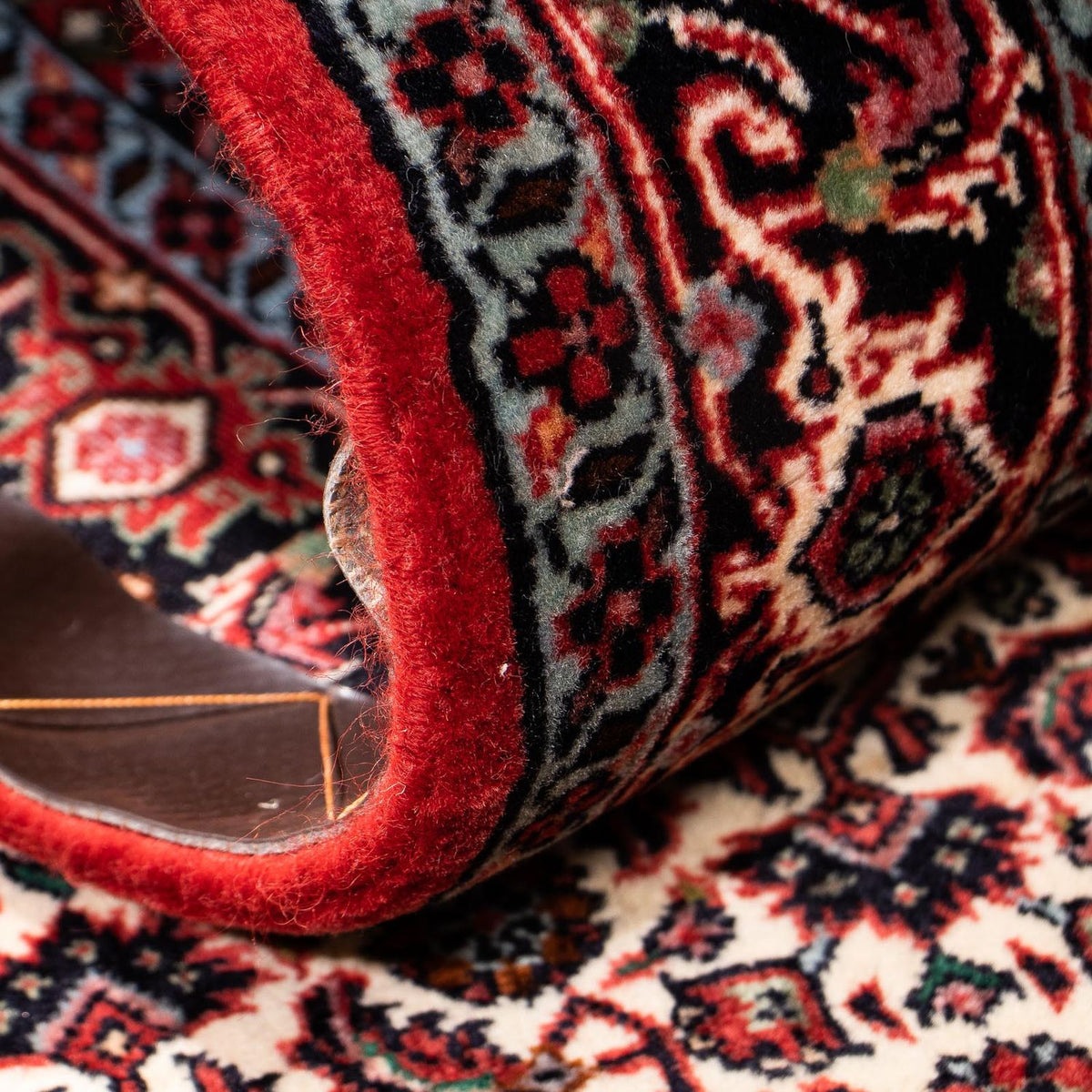 Alfombra de pasillo Alfombra persa - Bidjar - 188 x 73 cm - rojo