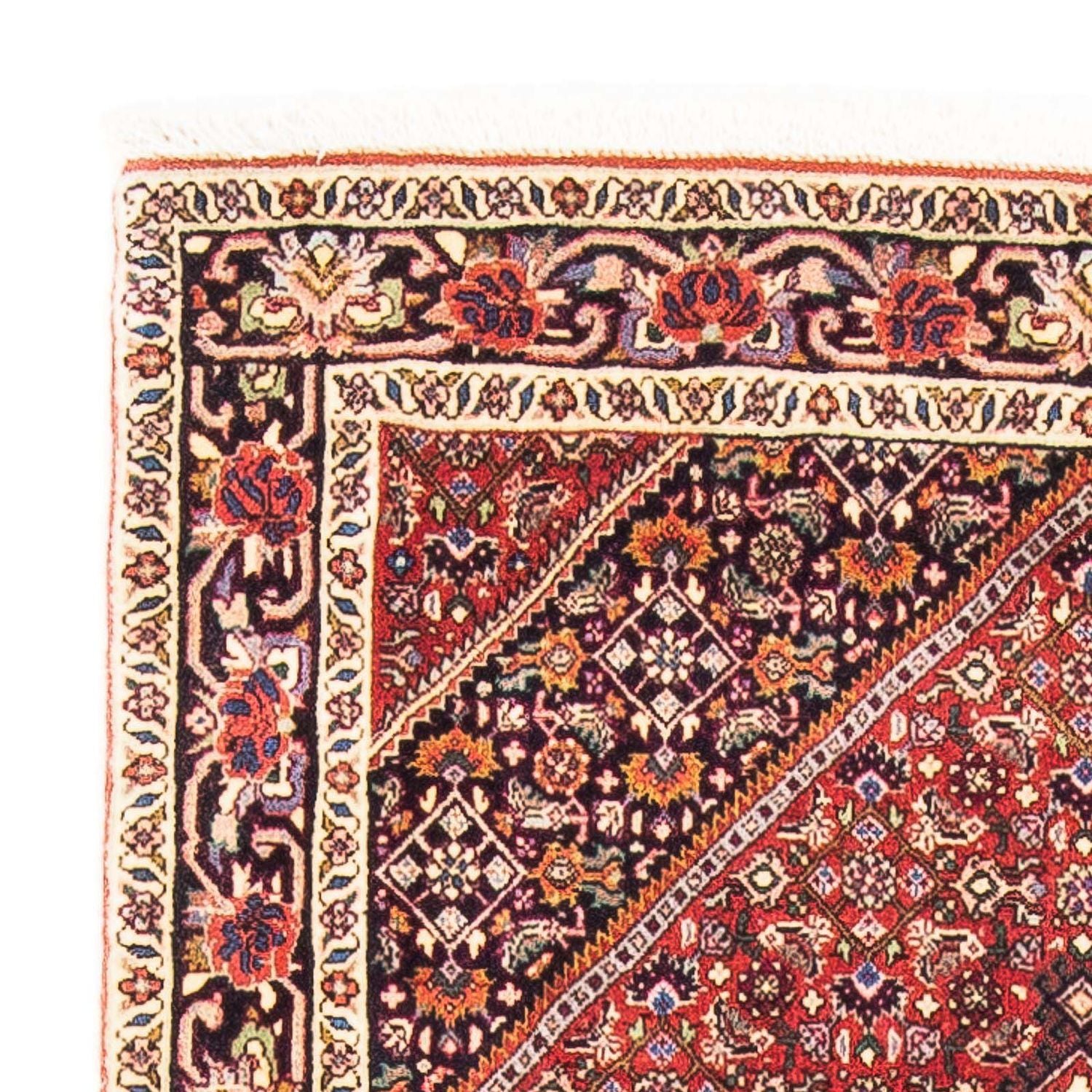 Alfombra persa - Bidjar - 153 x 90 cm - rojo