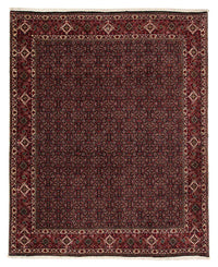 Alfombra persa - Bidjar - 248 x 198 cm - rojo oscuro