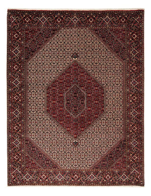 Alfombra persa - Bidjar - 262 x 205 cm - rojo oscuro