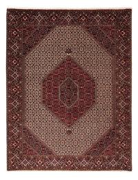 Alfombra persa - Bidjar - 262 x 205 cm - rojo oscuro