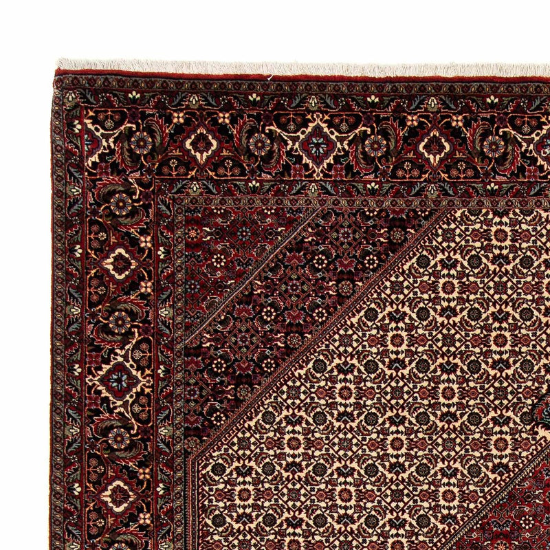Alfombra persa - Bidjar - 262 x 205 cm - rojo oscuro